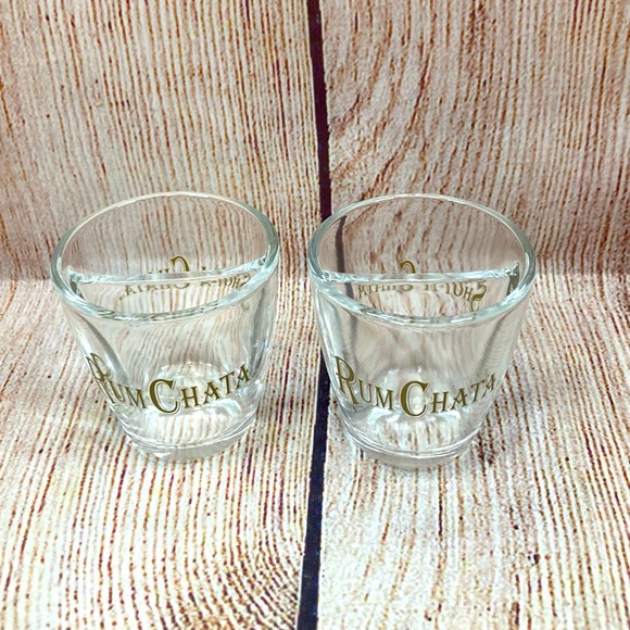 rum chata Dining Rum Chata Shotachata Glass Set Of 2 Poshmark